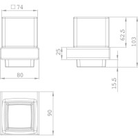 Стакан Teka Formentera 17081020BZ