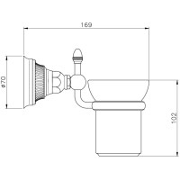 Стакан Nicolazzi Impero 1488CR36