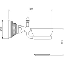 Стакан Nicolazzi Impero 1488CR36