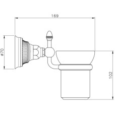 Стакан Nicolazzi Impero 1488CR36