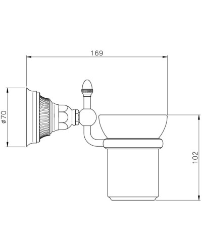 Стакан Nicolazzi Impero 1488CR36