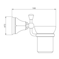 Стакан Nicolazzi Teide Chic 1488CR15C