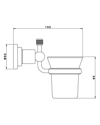 Стакан Nicolazzi Arena 1488CR44
