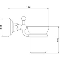 Стакан Nicolazzi Le Pietre 1488CR09