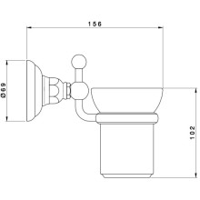 Стакан Nicolazzi Le Pietre 1488CR09