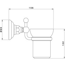 Стакан Nicolazzi Le Pietre 1488CR09