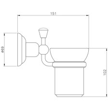 Стакан Nicolazzi Onice 1488CR09O