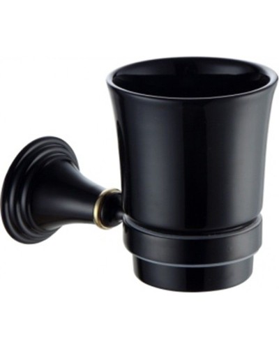 Стакан для зубных щеток Fixsen Luksor FX-71606B Черный Золото