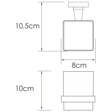 Стакан WasserKRAFT Rhin K-8728