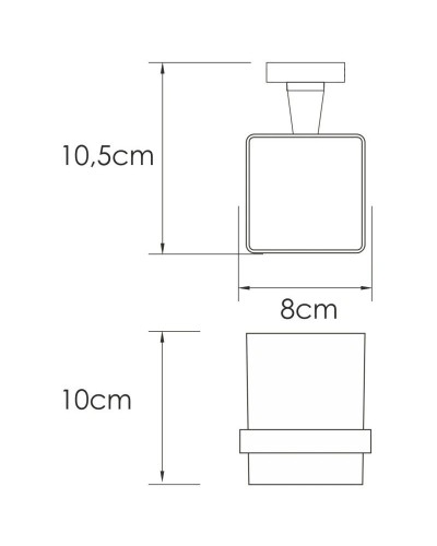 Стакан WasserKRAFT Rhin K-8728