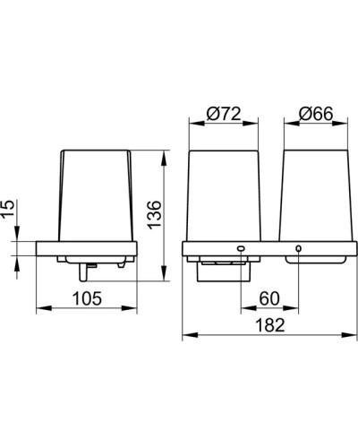 Стакан с дозатором  KEUCO Edition 11 11153139000