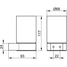 Cтакан KEUCO Plan 14950379000