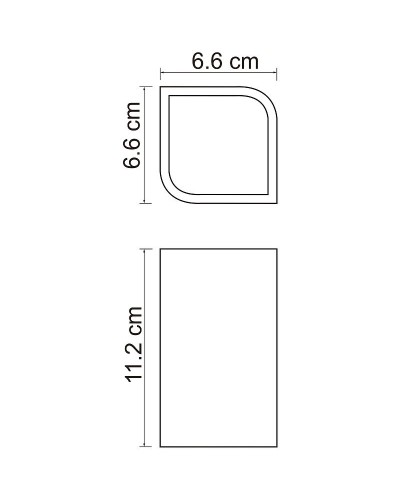 Стакан для зубных щеток WasserKRAFT Elba K-2728 Черный матовый