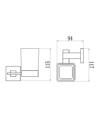Стакан Savol 65A S-06558A