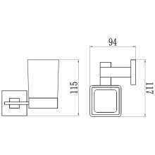 Стакан Savol 65C S-06558C