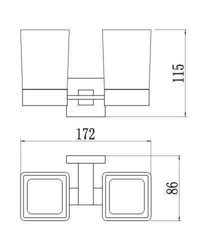Стакан двойной Savol 65H S-06568H