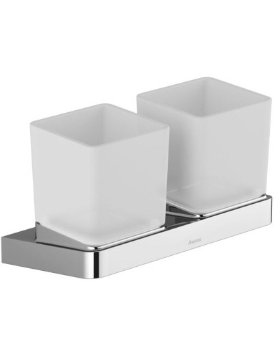 Стакан для зубных щеток Ravak 10° X07P322 двойной Хром