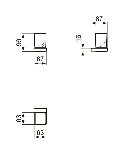 Стакан Ideal Standard Conca T4504A2