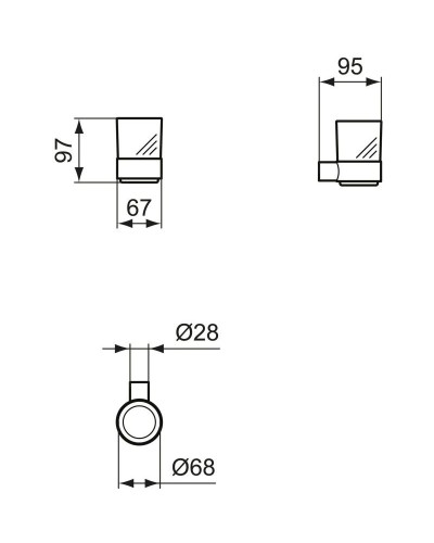 Стакан Ideal Standard Conca T4505A5