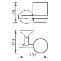 Стакан AltroBagno Corposo AltroBagnoCorposo080205Or