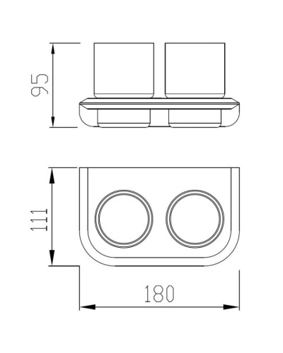 Стакан двойной Abber Nord AA1557B