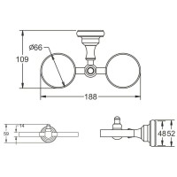 Стакан двойной Rose RG1122