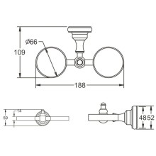 Стакан двойной Rose RG1122