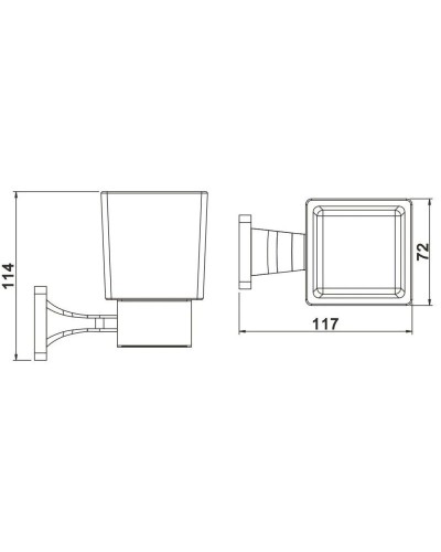 Стакан Rose RG1512H