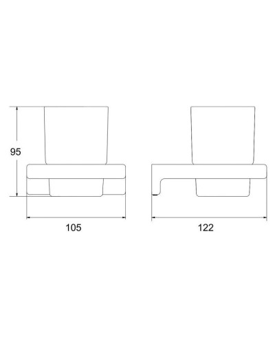 Стакан Rose RG1812