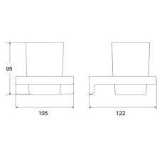 Стакан Rose RG1812C