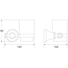 Стакан Rose RG1912T