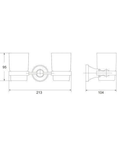 Стакан двойной Rose RG1922E