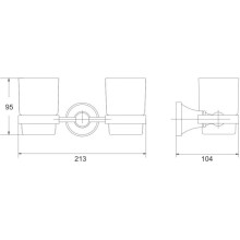 Стакан двойной Rose RG1922H