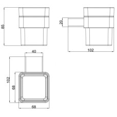 Стакан Milacio Ultra MCU.951.GD