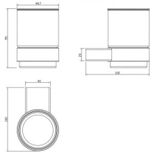 Стакан Milacio Ultra MCU.961.GD
