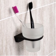 Стакан для зубных щеток WasserKRAFT Elbe K-7228 Черный матовый