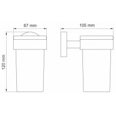 Стакан WasserKRAFT Asphe K-77728