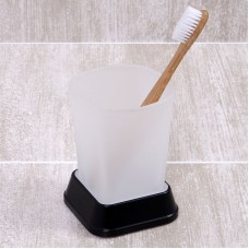 Стакан для зубных щеток WasserKRAFT Amper Black K-5428B Черный матовый