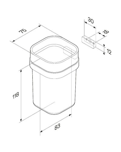 Стакан Am.Pm Func A8F34300