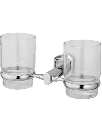 Стакан для зубных щеток WasserKRAFT Oder K-3028D двойной Хром