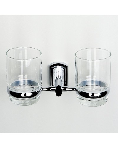 Стакан для зубных щеток WasserKRAFT Oder K-3028D двойной Хром