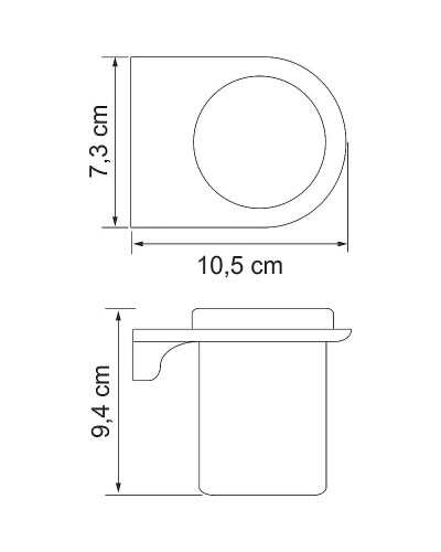 Стакан для зубных щеток WasserKRAFT Kammel K-8328W Белый матовый