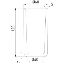 Стакан Salini S-Stone Gocce 1901201