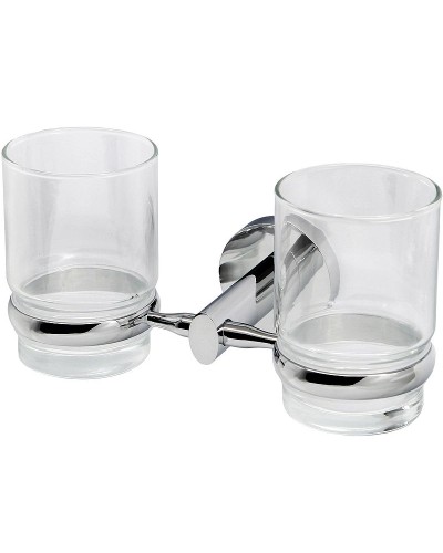 Стакан для зубных щеток WasserKRAFT Rhein K-6228D двойной Хром