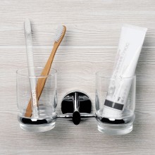 Стакан для зубных щеток WasserKRAFT Rhein K-6228D двойной Хром