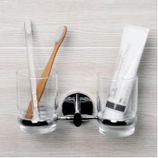 Стакан для зубных щеток WasserKRAFT Rhein K-6228D двойной Хром