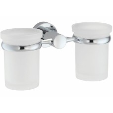 Стакан для зубных щеток WasserKRAFT Donau K-9428D двойной Хром