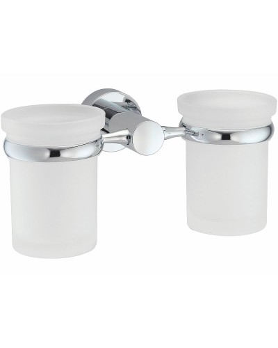 Стакан для зубных щеток WasserKRAFT Donau K-9428D двойной Хром