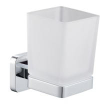 Стакан для зубных щеток с держателем WONZON & WOGHAND, Хром (WW-6621)