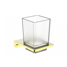 Стакан для зубных щеток с держателем WONZON & WOGHAND, Глянцевое золото (WW-9121-LG)